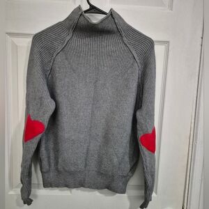 Valentines ❤️ Sweater with Red Heart Accents